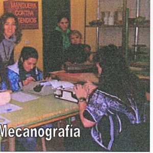 En el taller de mecanografía